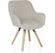 hjh LIVING SCANDI SOFT gestoffeerde stoel crème