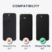 kwmobile back cover voor smartphone - geschikt voor Apple iPhone 17e / iPhone 16e - 1x beschermhoesje van kunststof - In mat petrol