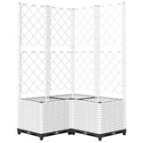 vidaXL Plantenbak wit 80 x 80 x 136 cm
