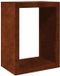 vidaXL Brandhoutrek - 60x40x80 cm - Cortenstaal/Bruin - Metaal