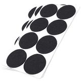 Adsamm® 24 x Zelfklevende Viltglijders Zwart Ø 50 mm Rond 3,5 mm Dik
