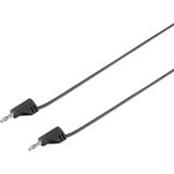 VOLTCRAFT MSB-200 Câble de mesure Fiche banane 2 mm Fiche banane 2 mm 30,00 cm Noir 1 pièce(s)