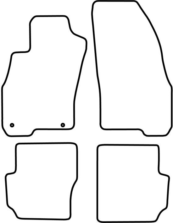 AutoStyle Fiat Punto Evo (3 deurs) 2009-2014 Automatten