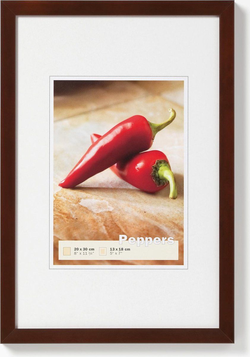 Walther Peppers Fotolijst - 40x50 cm - Walnoot - 4004122133444