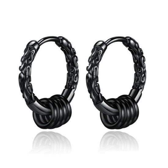 LGT JWLS Oorringen mannen - Rings Gunmetal
