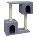 Chat poteau griffoir avec poteaux griffoirs en sisal 60 cm gris clair