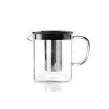 Ibili - Waterkoker met vierkant filter, 1 liter, borosilicaat en roestvrij staal 18/10