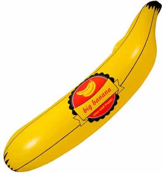 Folat Opblaasbare banaan 70 cm - Geel - Carnaval