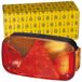 HELLA 2VB 998 232-231 Achterlicht - Gloeilamp - 12V - Opbouw/Geschroefd - Lenskleur: Wit / Rood - Stekker: Afscherming stekkercontact - links - Aantal: 1