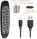 OEM Shenzhen Haorui Industrial Technology Co., Ltd. 24 GHz Universele AirMouse Afstandsbediening met Draadloze Toetsenbordmuis