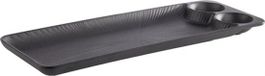 APS EMGA Serveerplateau 41x15cm - Zwart Melamine