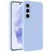 BTH Housse de protection pour Samsung Galaxy A35 5G, dos en silicone, design fin, bleu clair