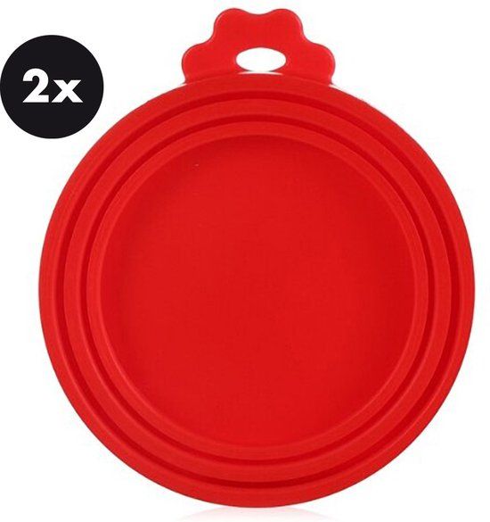 Actie4you® - Afsluitdeksel - Siliconen - Rood - 2 stuks