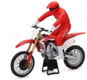 Newray Scale-Model Miniatuur Motor Cross Honda Crf450r With Driver 1:12 99984-1