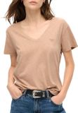 Superdry STUDIOS SLUB EMB VEE TEE Dames T-shirt - Maat S
