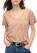 Superdry STUDIOS SLUB EMB VEE TEE Dames T-shirt - Maat S