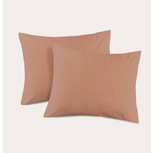 NOUS Living basis kussensloop - mocha mousse (60x70 cm) (set van 2)