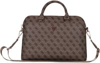 Guess PU 4G Triangle Logo Laptoptas voor 13/14/15 inch - Bruin