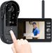 Winnes Bol Video Deurbel Camera - met 4,3-inch scherm monitor - Draadloze visuele intercom voor binnen - Nachtzicht - Dual Way Audio - Geen app/wifi nodig