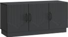 vidaXL TV-kast Zwart 99 x 34,5 x 47 cm Bewerkt hout