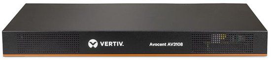 Vertiv Avocent AutoView AV3108 - KVM-schakelaar - 8 x KVM poort(en) - 1 lokale gebruiker - 1 IP-gebruiker - rack-uitvoering