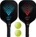 Franklin pickleball set voor 2 spelers - aluminium - met x-40 ballen