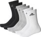 adidas - 3S Per CR HC 6P - Heren - Zwart, Grijs, Wit - Maat 43-46 - 6 paar