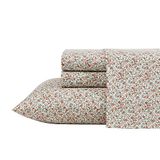 Laura Ashley - Queensize lakens, katoenen percal beddengoedset, knapperige en coole woondecoratie (Emogene Burnt Orange, Queen)