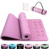 Yogamat OUTDOUSE Yogamat 6 mm TPE antislip met oriëntatielijnen 183 x 61 x 0,6 cm