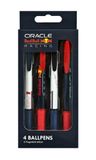 Undercover Max Verstappen Balpennen Set van 4 Stuks - Multicolor