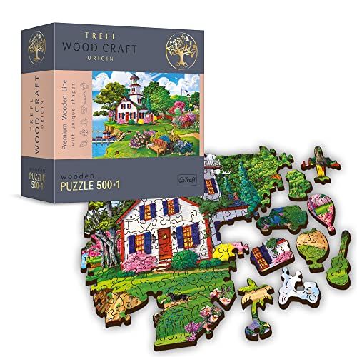 Trefl Wood Craft - 500 + 1 stuk - Zomerhaven - Puzzel