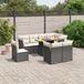 Maison Exclusive - Salon de jardin, 9 pièces, avec coussins, noir, en polyrotin