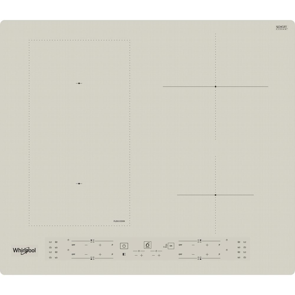 Whirlpool WLB6860NE/S 59cm 4 Zone Induction Hob - Silver