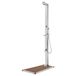 Maison Exclusive - Douche extérieure avec plaque de base marron, 225 cm, acier inoxydable