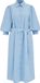 WE Fashion Dames midi blousejurk met strikceintuur