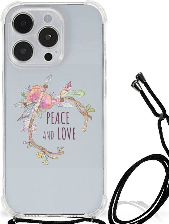 B2Ctelecom GSM Hoesje iPhone 14 Pro - Boho Text - TPU Back Case