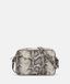 Liebeskind Berlin Crossbody Tas van Leer in Steengrijs met Dierenprint