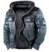 Sweat à capuche d'hiver avec impression numérique 3D