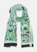 COMMA Sjaal turquoise / spar / zwart / offwhite