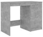Bureau moderne en gris béton, 100 x 50 x 76 cm