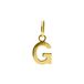 Lucardi Dames 14 karaat gouden letter hanger alfabet - Hanger - Goud