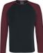 R.E.D. by EMP Zwart-rood shirt met lange mouwen - Heren - XXL