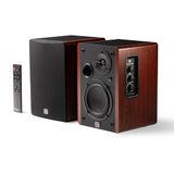 PreSonus Paar Eris Accent luidsprekers, actieve en aangedreven multimedia-plankluidsprekers voor desktopcomputers, helder geluid (hout)