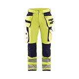 Blåkläder High Vis werkbroek met 4-weg stretch 1997-1642 - High Vis Geel/Marineblauw - D92