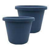 The HC Companies Kunststof plantenbak, leisteen blauw, 24"