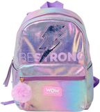 Wow Generation BackPack met Mettallic Pink Effect - 32 CM Roze Rugzak - Schooltas