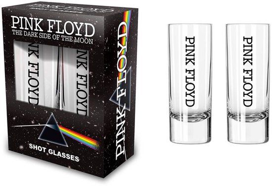 Pink Floyd Dark Side Of The Moon Unisex Shotglazenset - transparant