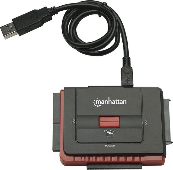 Manhattan USB-A to SATA/IDE Adapter Cable - 1.5m - Black