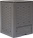 vidaXL Compostbak 300 L 60x60x83 cm kunststof rattan bruin