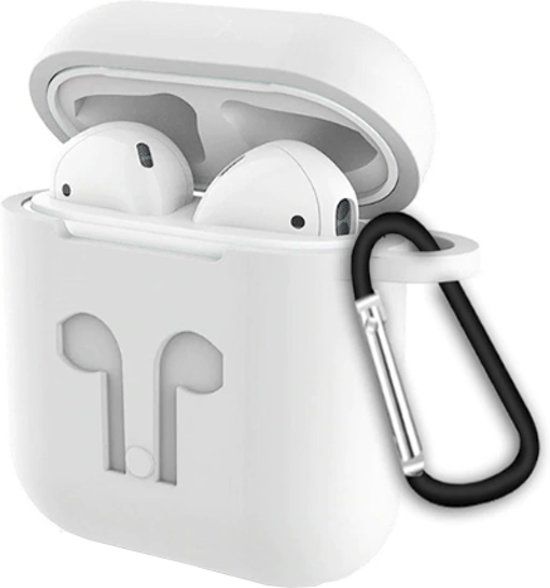 Panda - Airpods Hoesje Wit - Siliconen Case Cover voor Apple Airpods - 3 in 1 set!